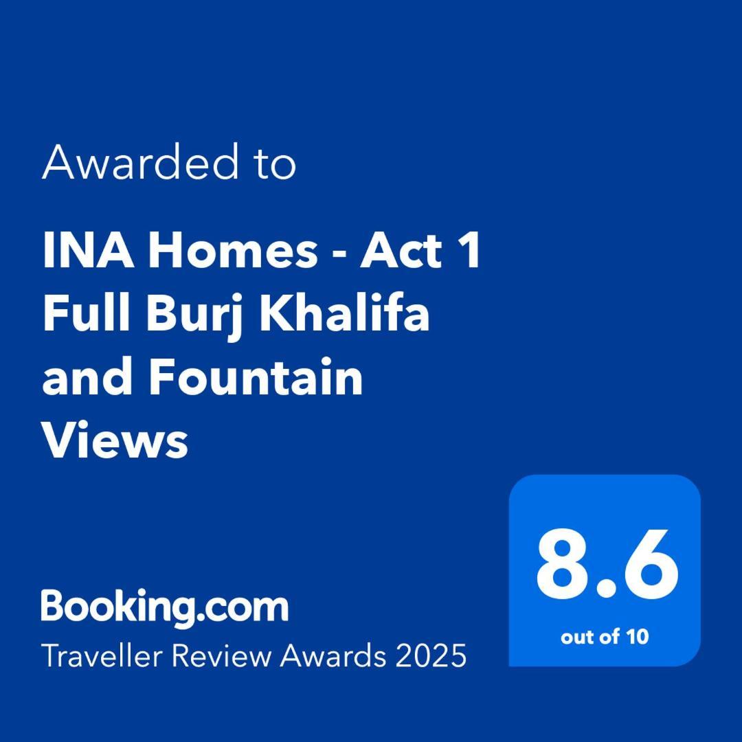 Ina Homes - Act 1 Full Burj Khalifa And Fountain Views Dubái Exterior foto